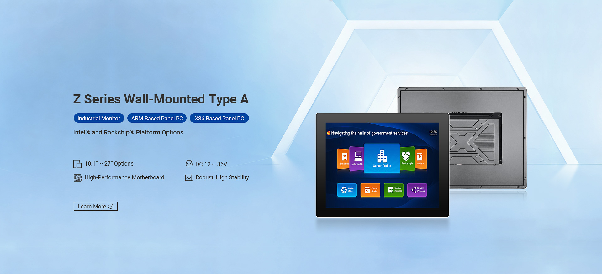 New Upgrade Wall-mounted Industrial Panel PC