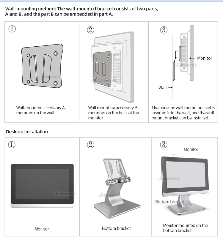 Industrial Monitor Display For Industrial Machinery 10.1"