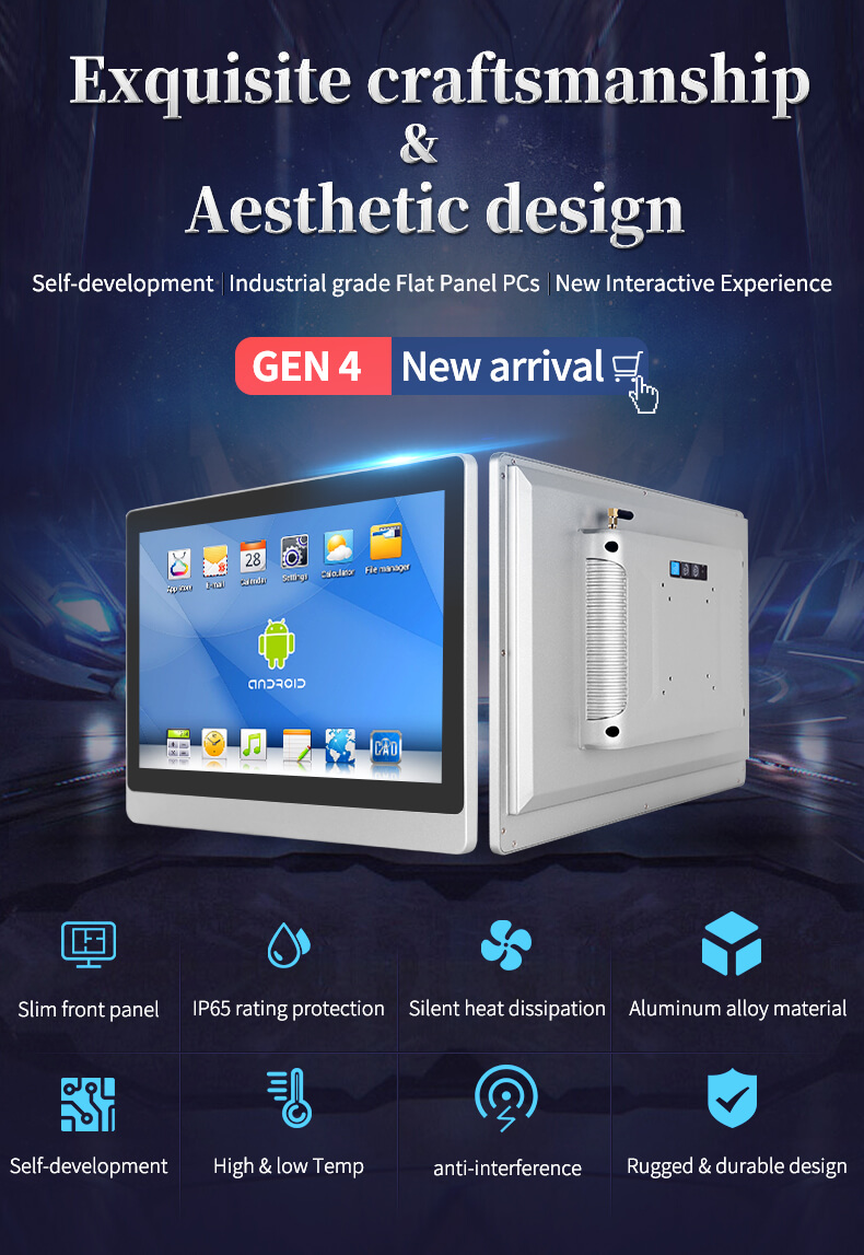 17.3 Inch RFID Touch Screen Panel PC with Camera