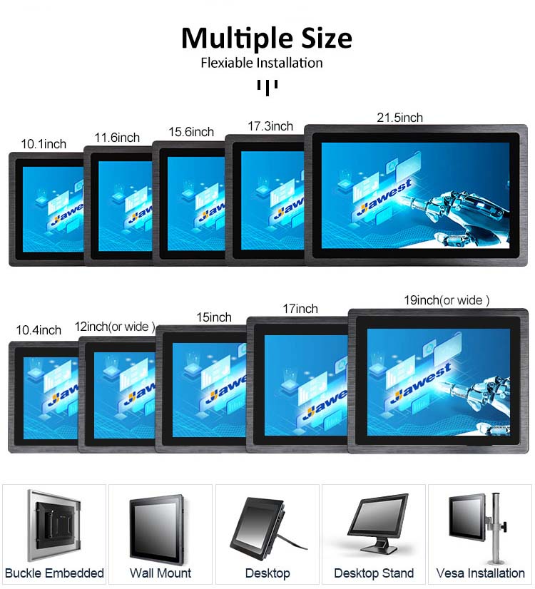 Industrial Panel Computer X86 Fanless Touch Panel PC China 19 Inch