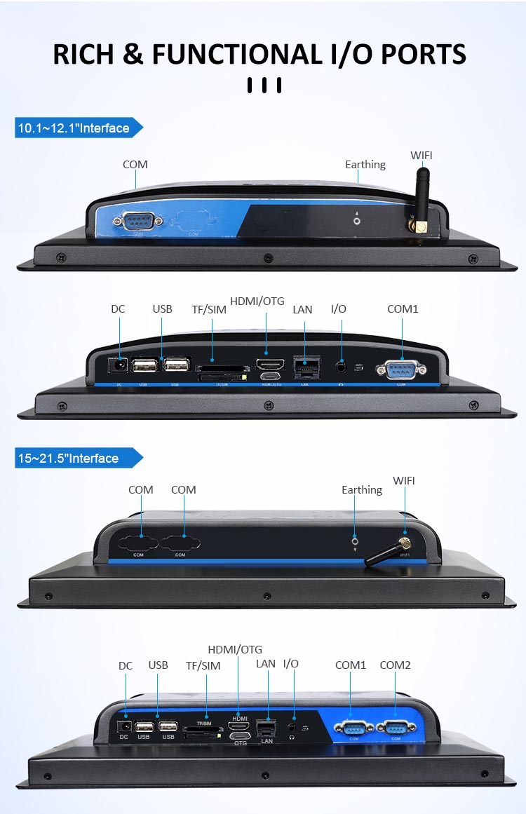 12 Inch Industrial Android Tablet Human Machine Interactive System