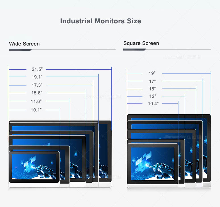 Industrial PC Monitor 15 Inch Touch Screen Monitors and Displays