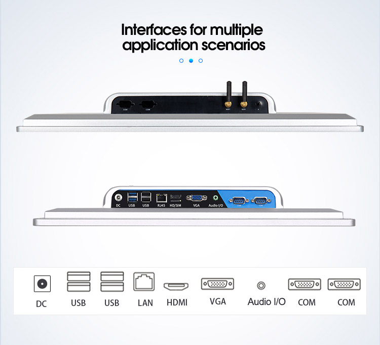 19 Inch Industrial Fanless Panel PC Dual-LAN WIFI 5:4 Aspect Ratio