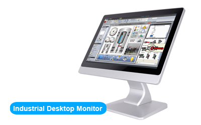 17.3 inch LCD Touchscreen Monitor Desktop Mount IP65 Dustproof Waterproof