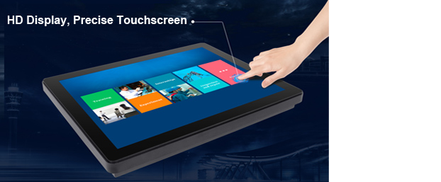 21.5" Full HD Industrial Touch Screen Monitor IP65 Dustproof Waterproof