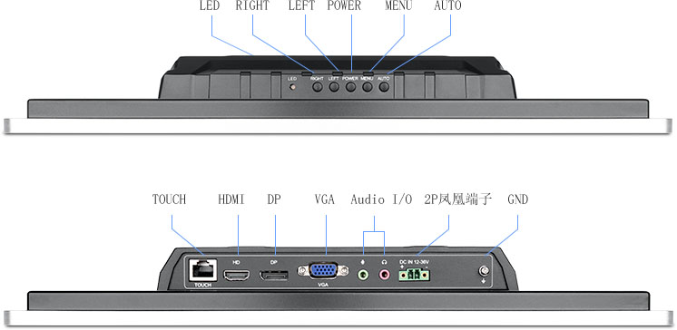 10.1~27 inches VESA-compliance Industrial Panel PC