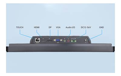 7-32 Inch Upgraded Embedded Industrial Monitor with VGA DP HDMI