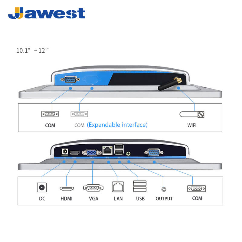 10.4 Inch All in One Panel Computers On Sale J1900 CPU Industrial Fully Enclosed Panel PC Window PC Industrial Tablet