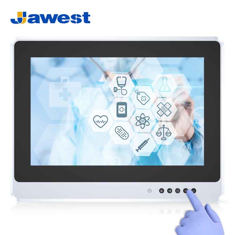 Adjustable LCD Display Monitors For Rolling Medical Workstation & Medical Carts & Trolleys