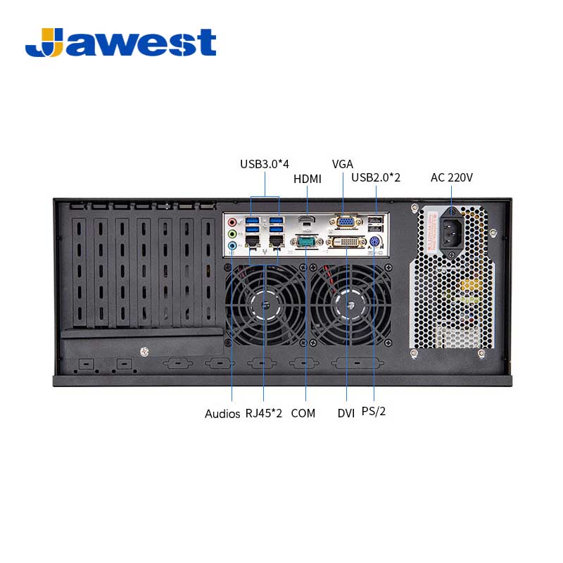 Industrial 4U Rackmount Computer with 9″ LCD Monitor