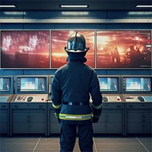 How is an Industrial all-in-one PC Used in a Smart Fire System?